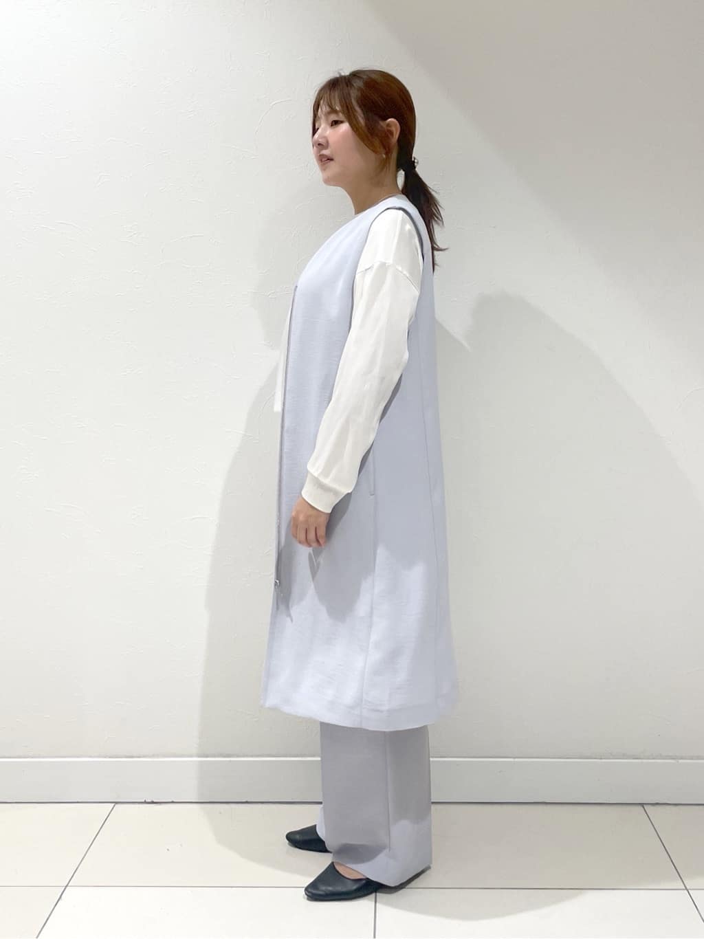 YUUKIさんの「INDIVI｜◆【洗える】異素材ドッキングトップス」を使ったコーディネート