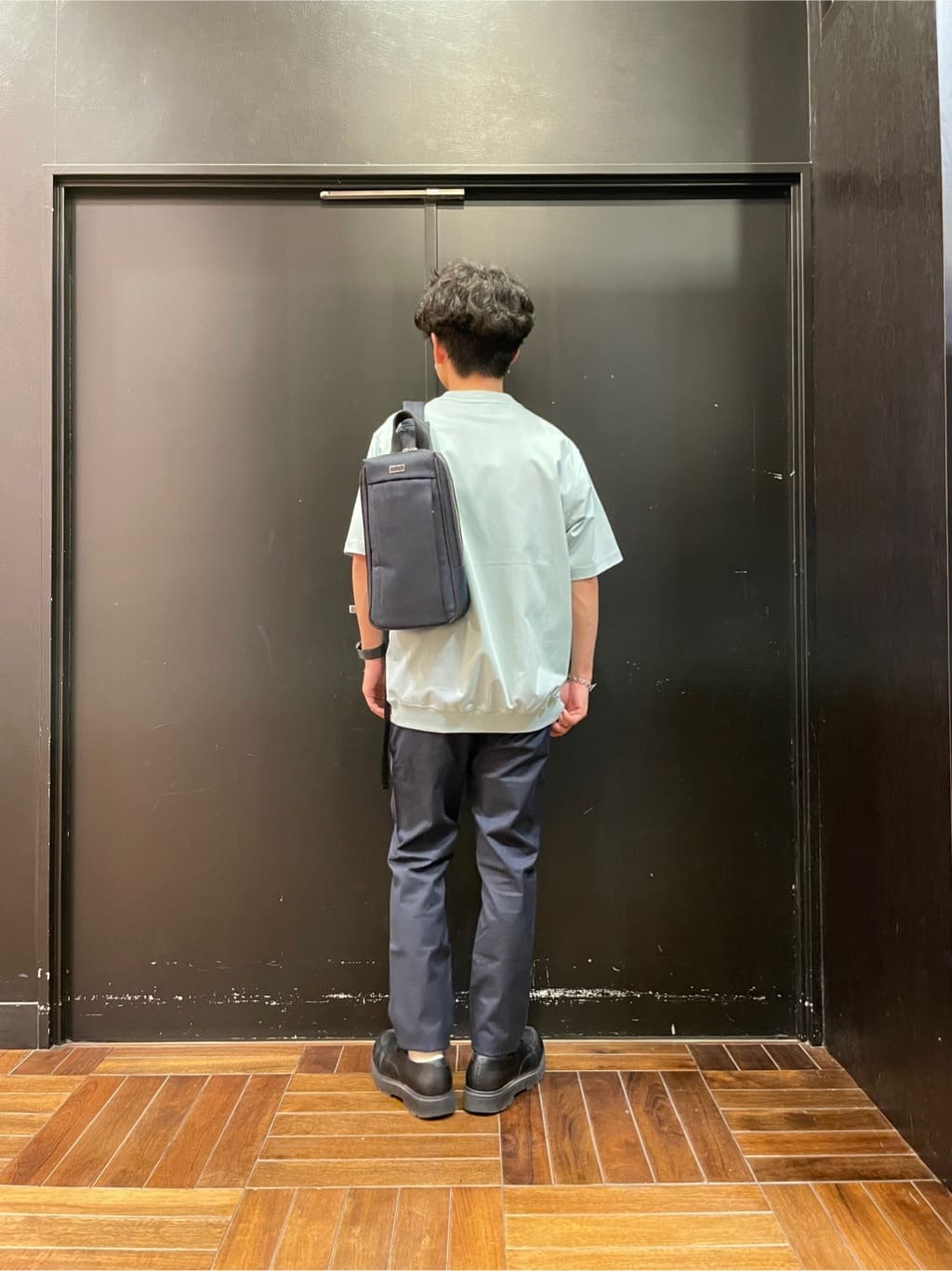 すずきさんの「TAKEO KIKUCHI｜【抗菌防臭】COOL DOTS（R）ドビープリント ジャケット」を使ったコーディネート