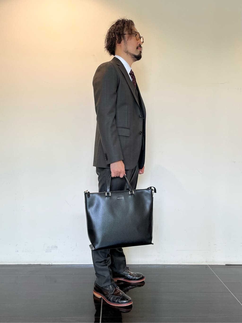 Uさんの「TAKEO KIKUCHI｜【Made in JAPAN】ドビーストライプ ドレス シャツ」を使ったコーディネート