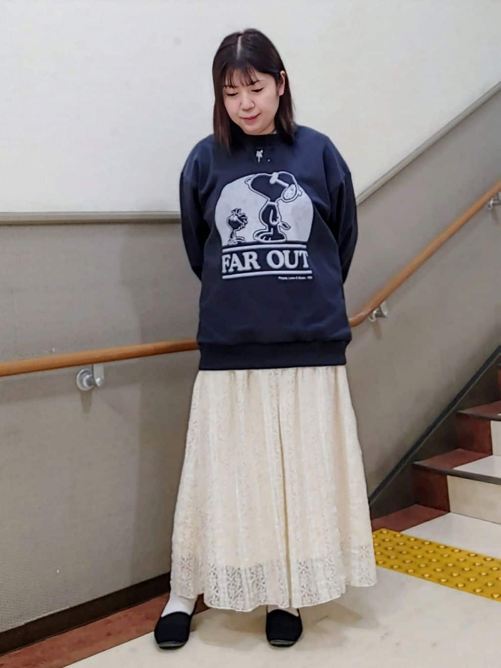 rokoさんの「THE SHOP TK｜◆PEANUTSスウェット FAR OUT 親子リンク」を使ったコーディネート