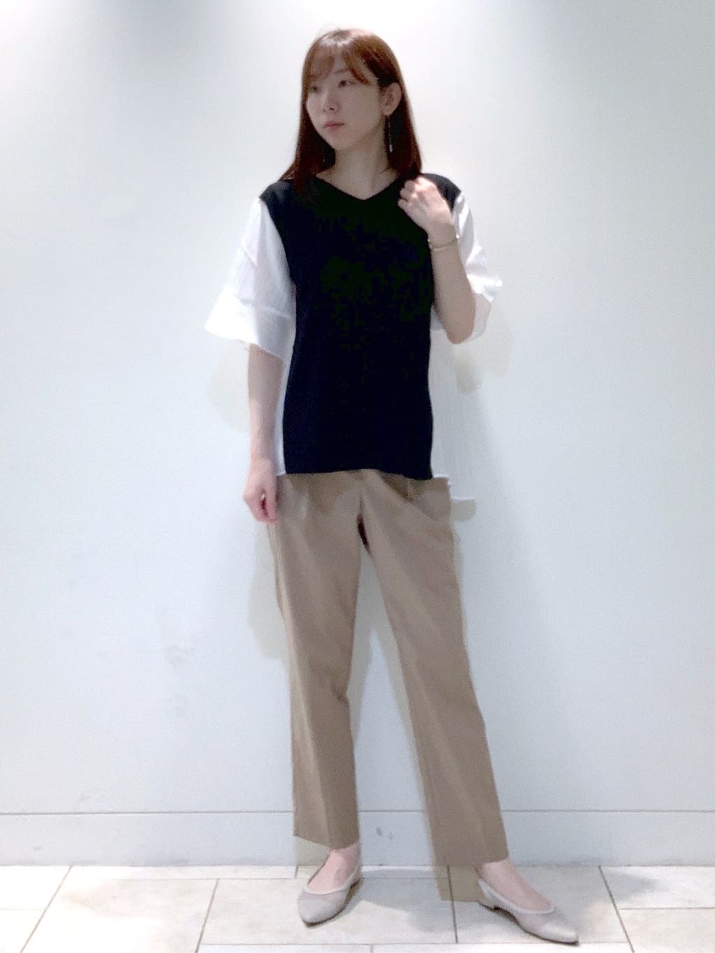ヤマグチさんの「Reflect｜◆【ゆったり着られる◎】バイカラードッキングニット」を使ったコーディネート