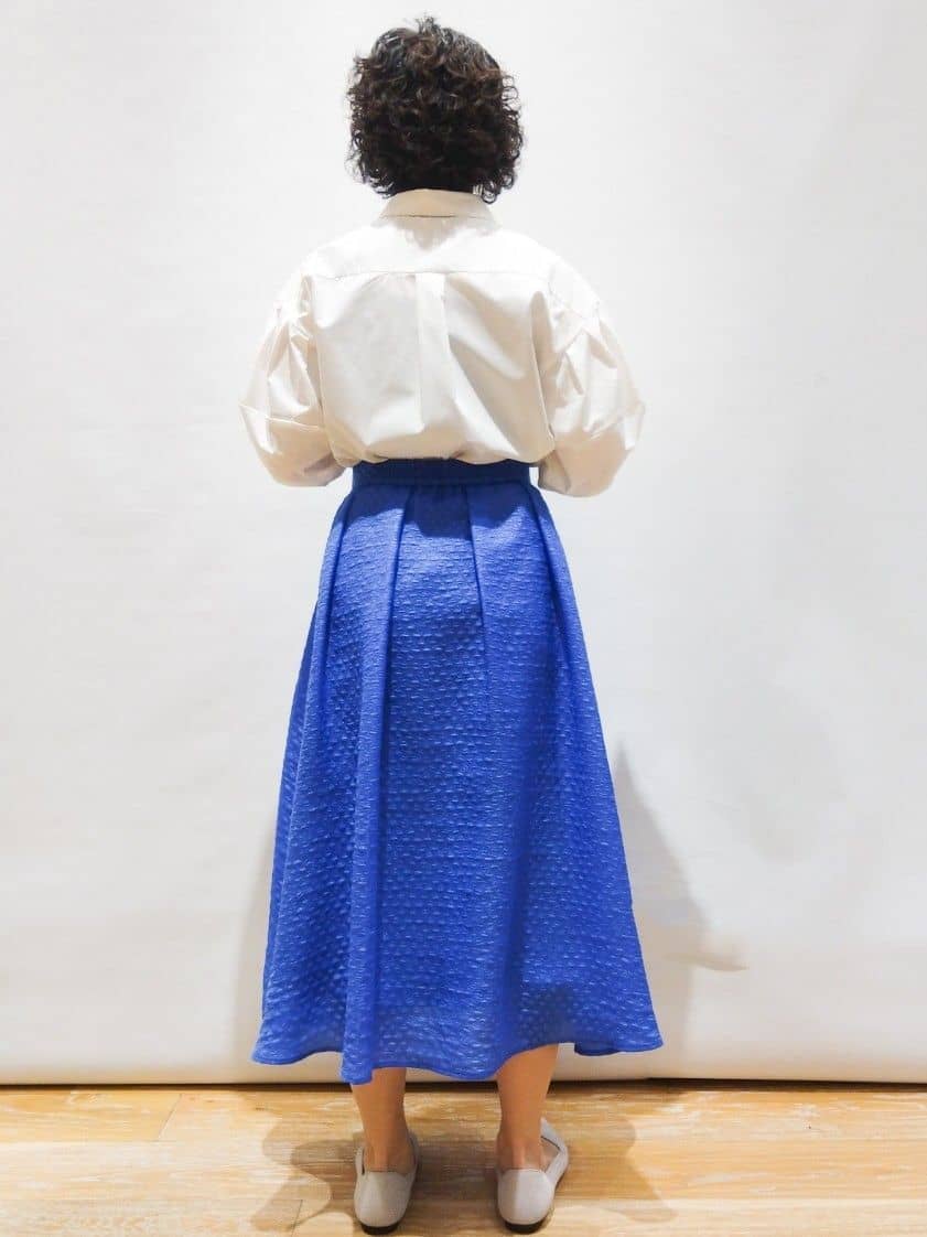 ぽんさんの「OPAQUE.CLIP｜◆《美人百花掲載》ランタンスリーブシャツ【洗濯機洗い可】」を使ったコーディネート
