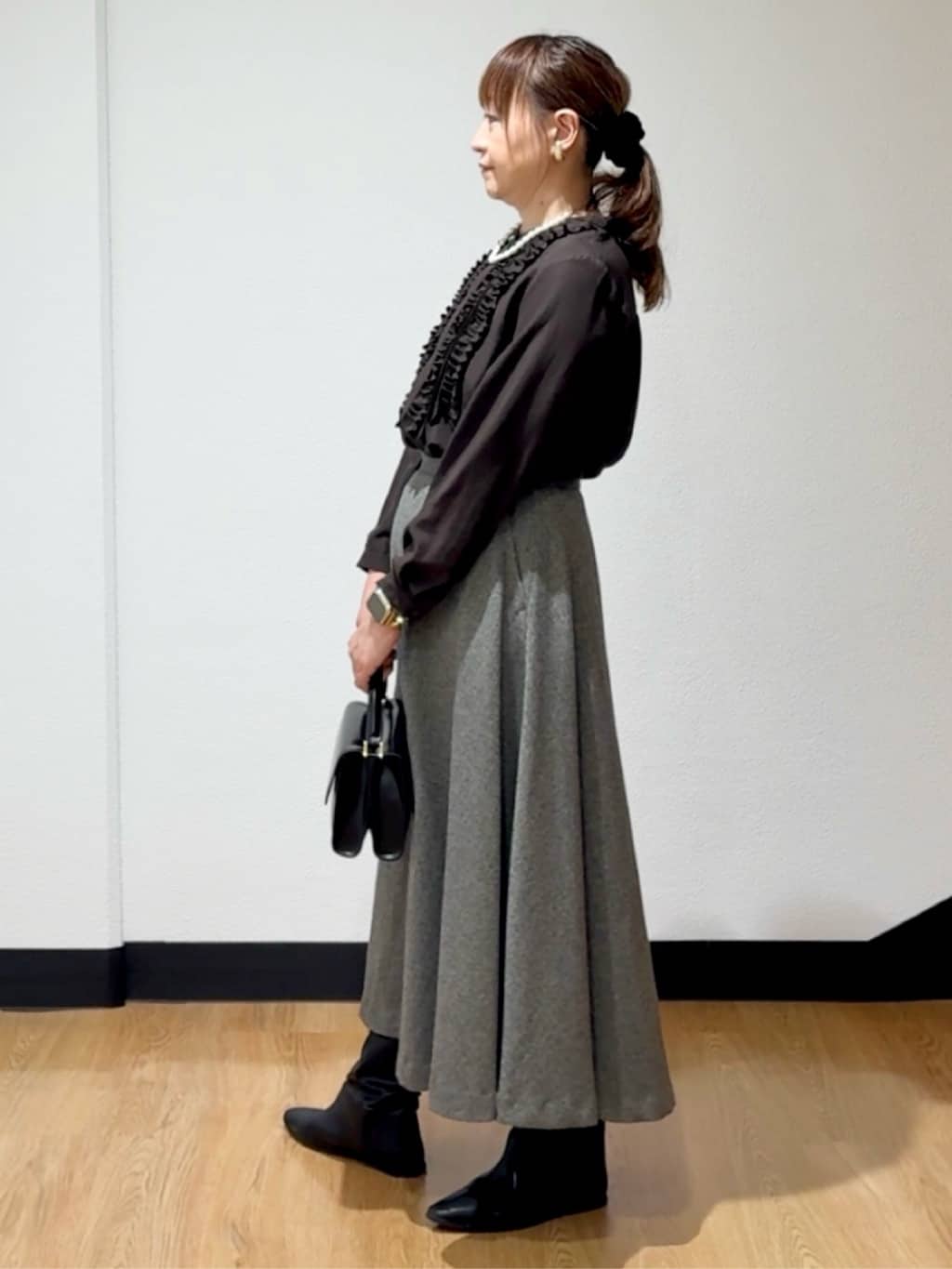 ʏᴜᴋɪᴋᴏさんの「UNTITLED｜【8色展開/体型カバー】魅せるタイムレスニット」を使ったコーディネート