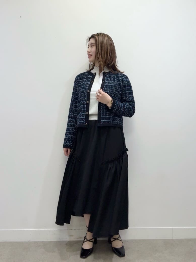 Suma Una本部スタッフさんの「SunaUna｜【SS～Lサイズ展開／6色展開】パール調ニット」を使ったコーディネート