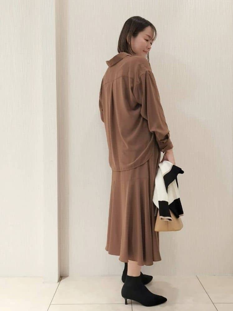 naokoさんの「UNTITLED｜【アンサンブル可/ジャケット風】ウールミラノリブカーディガン」を使ったコーディネート
