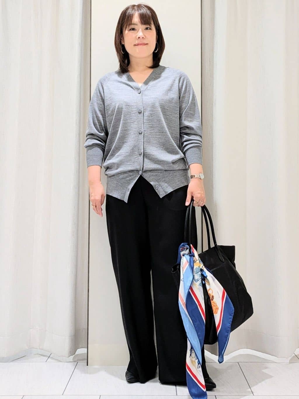 Onumaさんの「UNTITLED｜【アンサンブル可/六分袖/洗える】ウールシルクニット」を使ったコーディネート