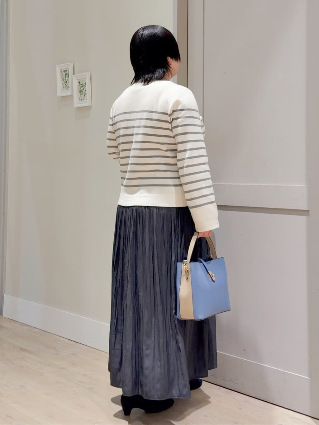 sasaさんの「grove｜【洗える】毛玉軽減クルーネックカーディガン」を使ったコーディネート