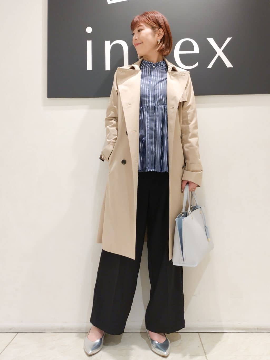 n.さんの「index｜◆ダブルラインフープピアス」を使ったコーディネート