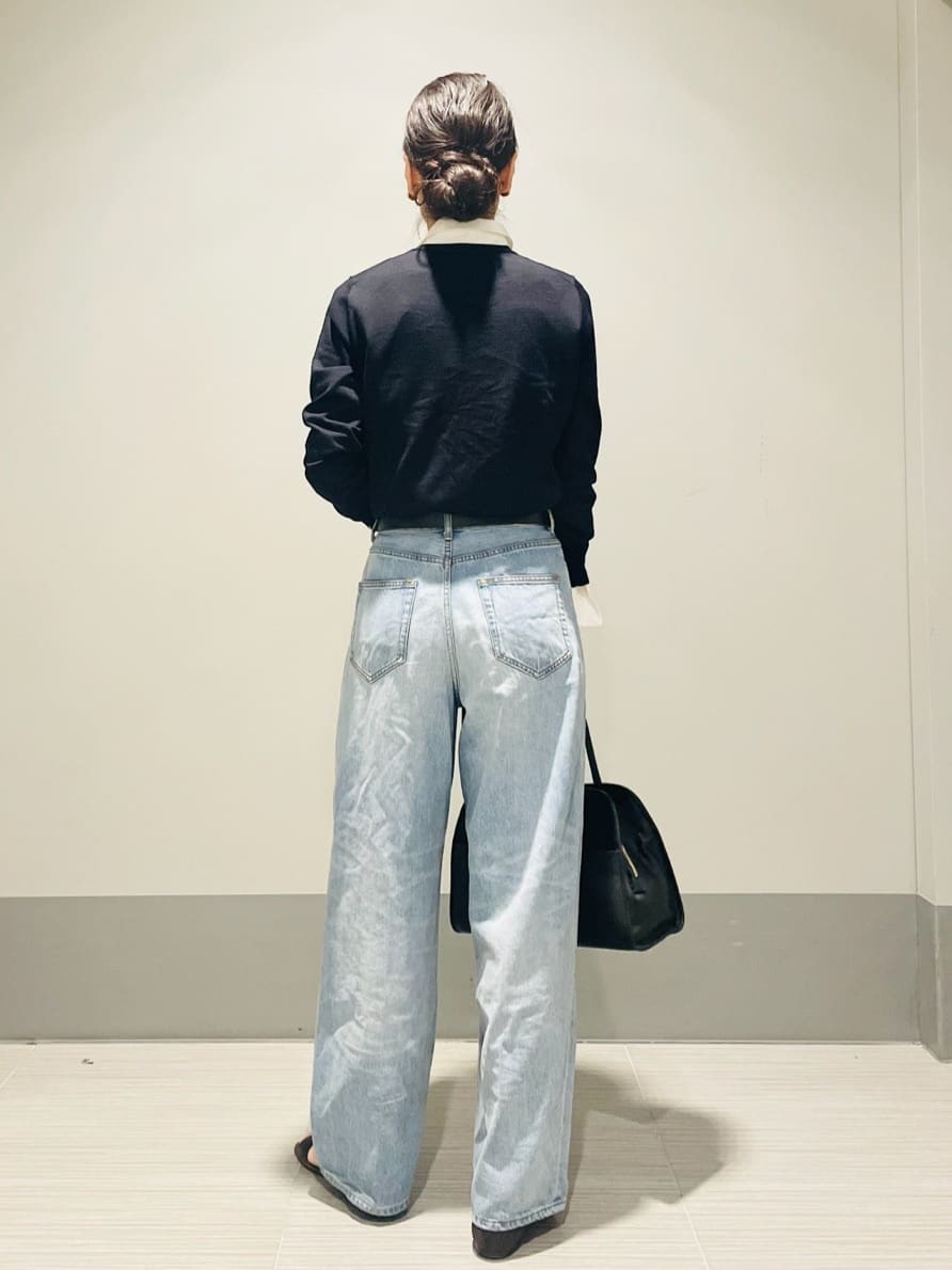 Annさんの「DRESSTERIOR｜ヴィンテージ加工ワイドデニムパンツ」を使ったコーディネート
