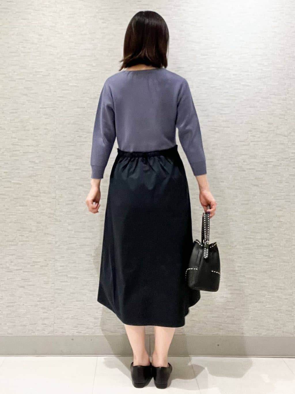 marikoさんの「Reflect｜【一枚で着映える◎／セットアップ可】ニット&times;タフタドッキングワンピース」を使ったコーディネート