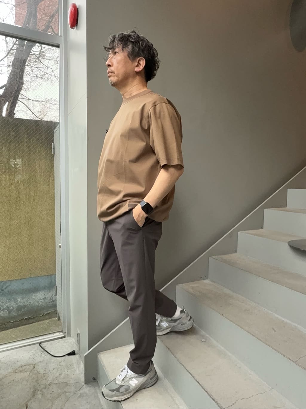 デザイナーTAKEman さんの「TAKEO KIKUCHI｜【抗菌防臭／5サイズ展開】ハイゲージポンチ Tシャツ」を使ったコーディネート