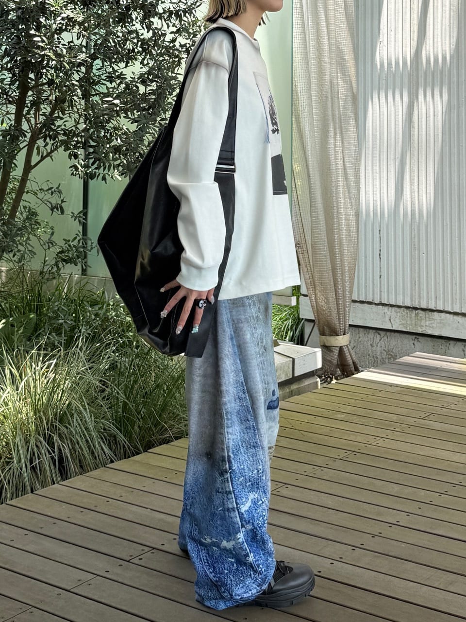 川本葵さんの「tk.TAKEO KIKUCHI｜」を使ったコーディネート