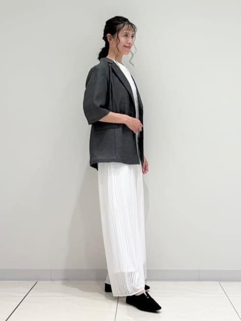 kayoさんの「INDIVI｜ライトダブルジャケット」を使ったコーディネート