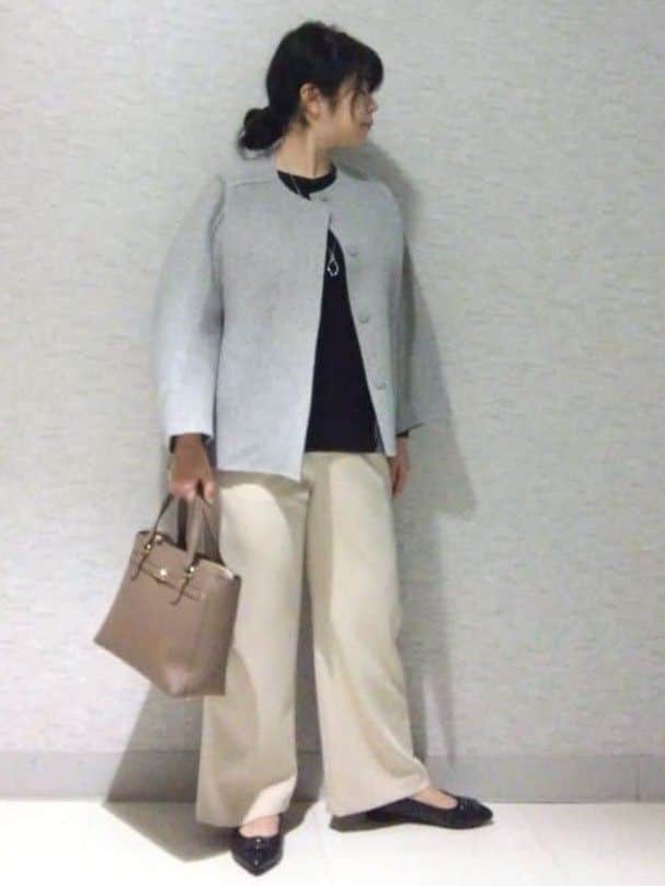 sakoさんの「Reflect｜【パンツ合わせにぴったり◎】ゆったりオフボディニット」を使ったコーディネート