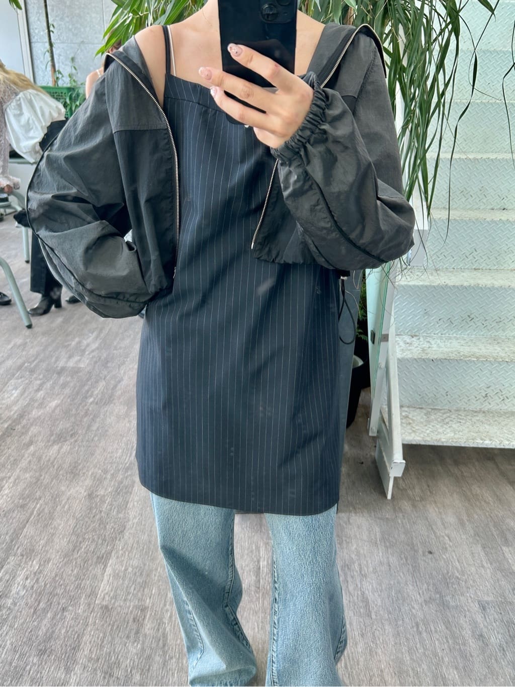 harunaさんの「CODE A｜urban light crop blouson」を使ったコーディネート