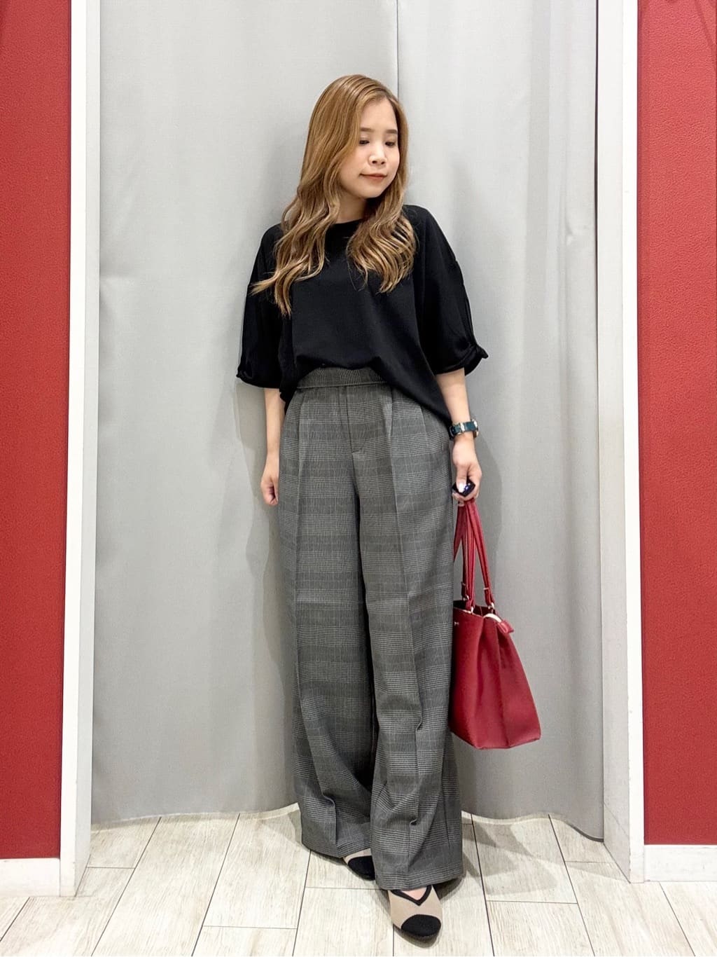 shioさんの「SHOO･LA･RUE｜【ひんやり/洗える/S-LL】袖ねじりシルケットトップス」を使ったコーディネート