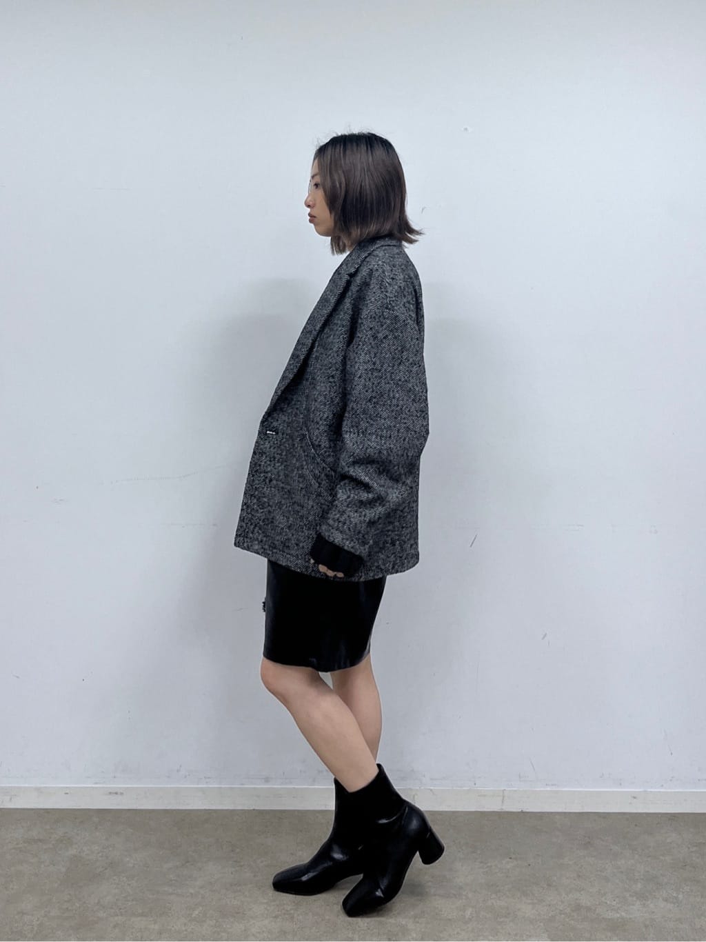 Harukaさんの「INDIVI｜フェイクファーマイクロバッグ」を使ったコーディネート