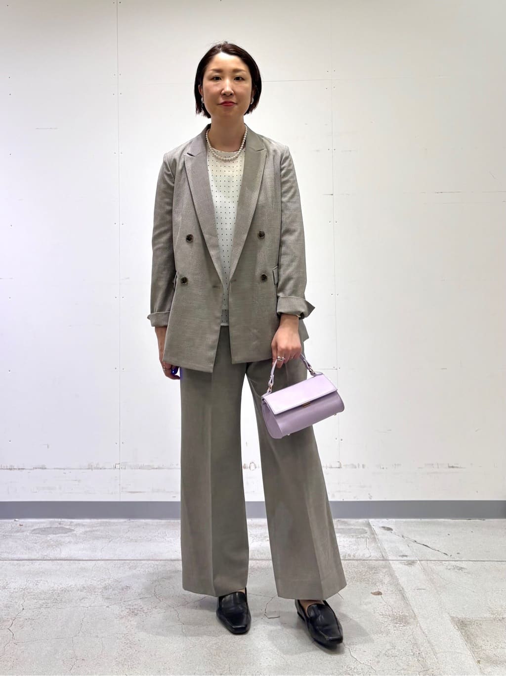 yuriさんの「INDIVI｜【SETUP可能／袖コンシャス】ダンボールジャージトップス」を使ったコーディネート