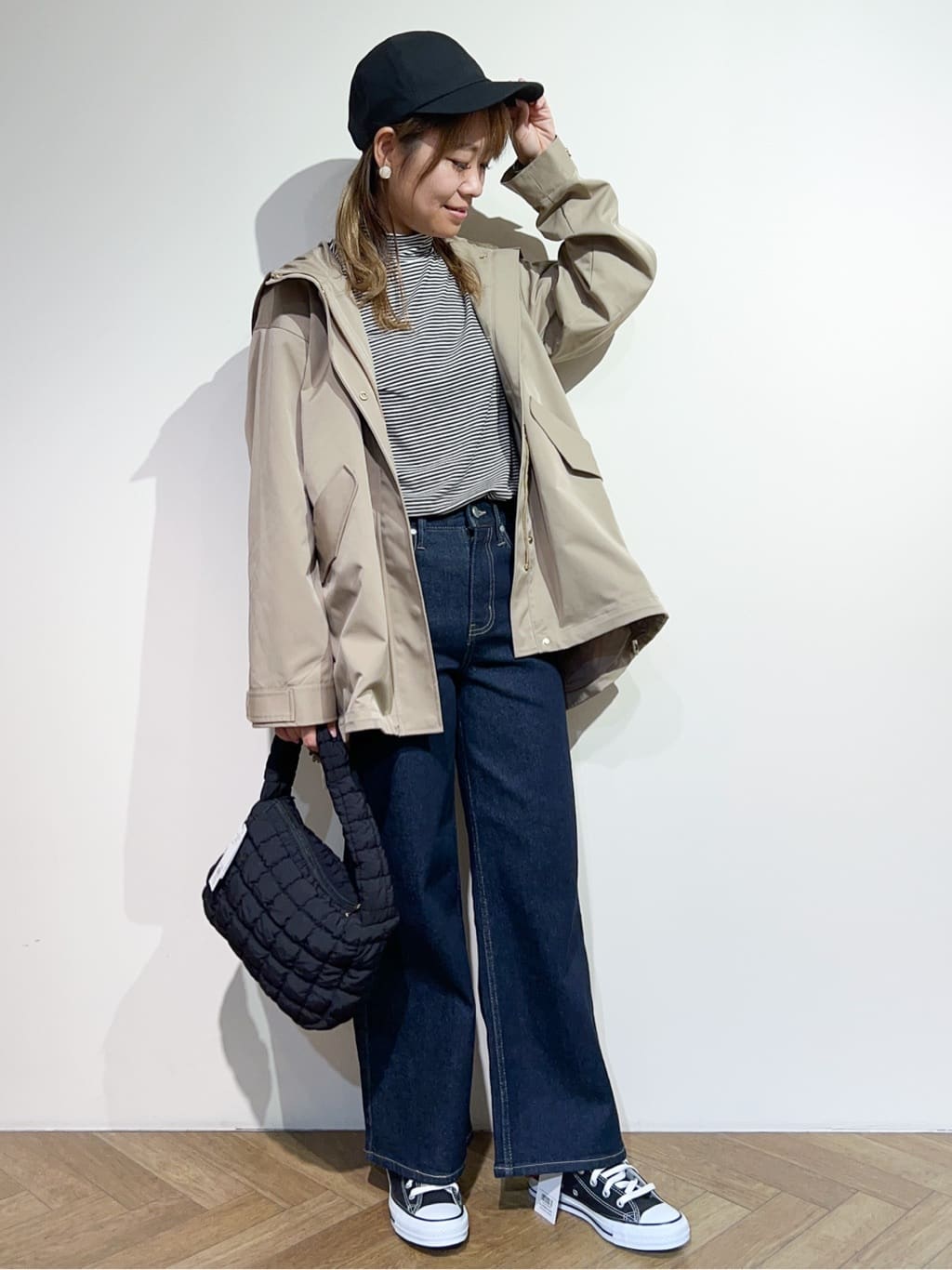 meeさんの「OPAQUE.CLIP｜CONVERSE キャンバス オールスター HI」を使ったコーディネート