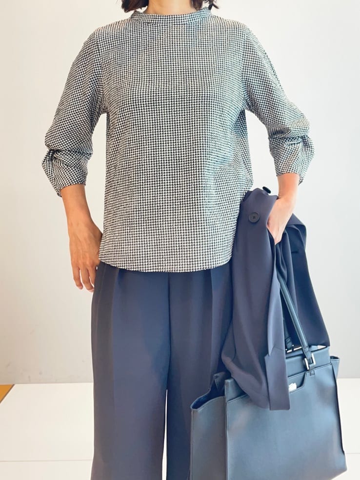 murayamaさんの「INDIVI｜【軽く羽織れる！】ダブルジャケット」を使ったコーディネート