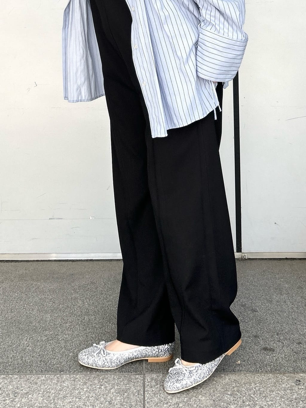 machikoさんの「ESPERANZA｜【EC限定カラーあり】グリッターバレエシューズ」を使ったコーディネート