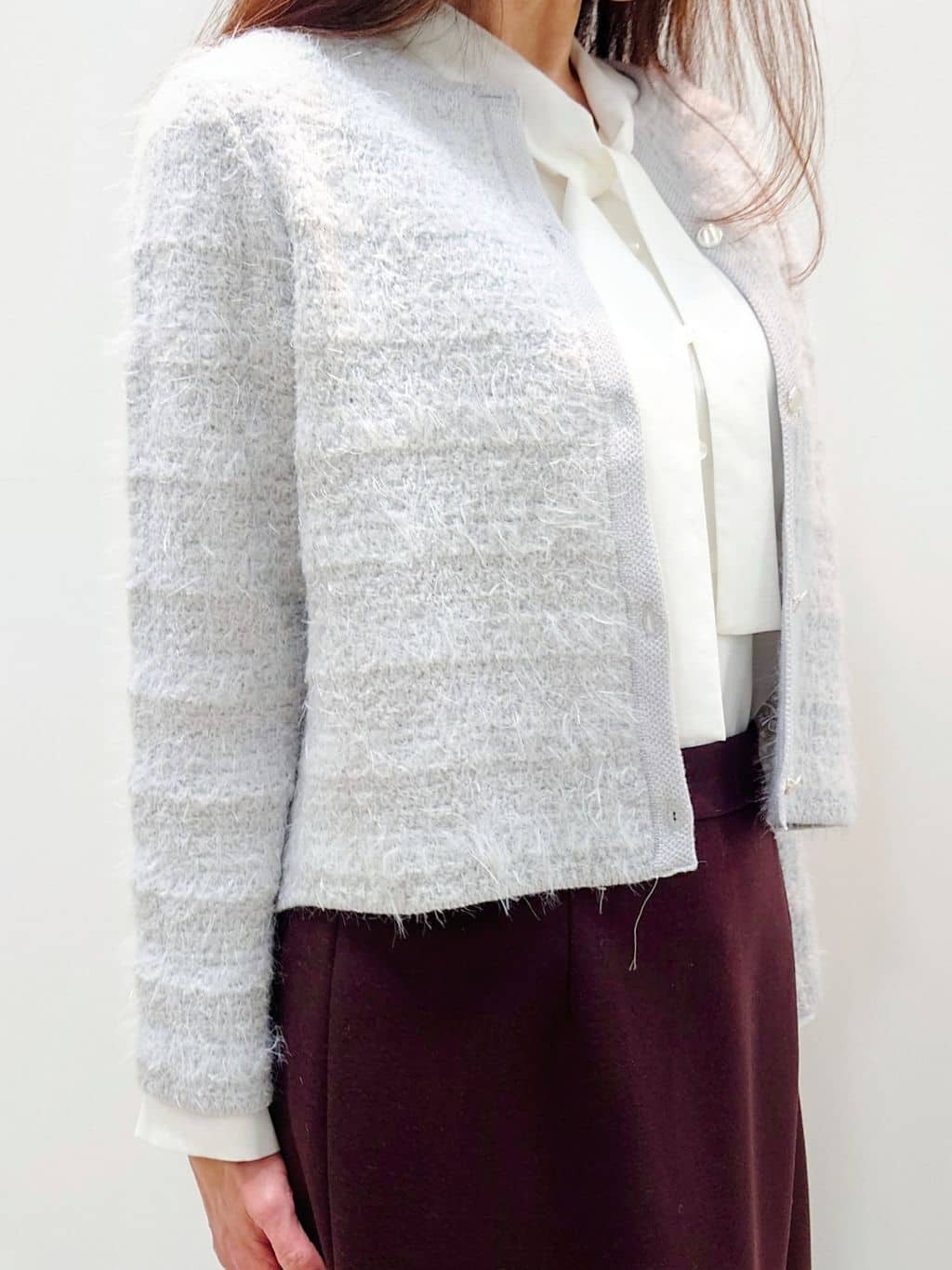 yoshiさんの「Reflect｜【レイヤードに◎】ボウタイブラウス」を使ったコーディネート