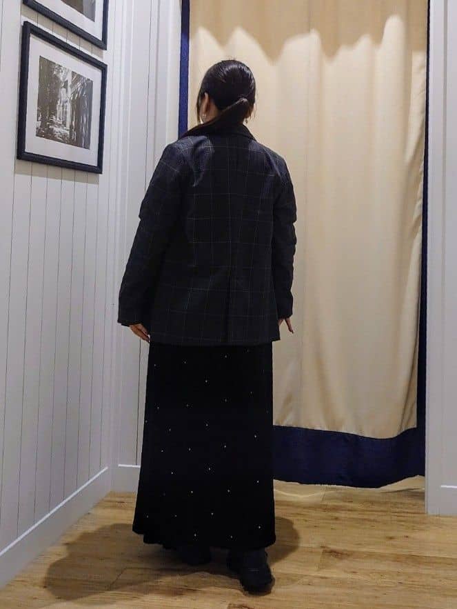 Haraさんの「Dessin｜【洗える】オーガンジーフリルニット」を使ったコーディネート