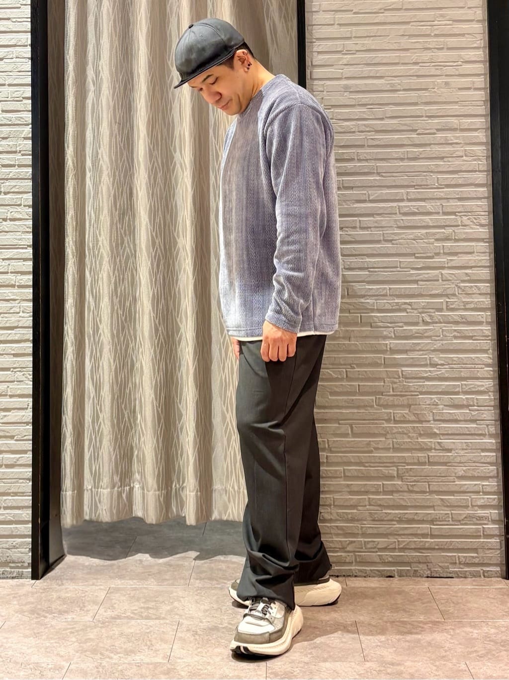 Pーyamaさんの「THE SHOP TK｜【心地良い、滑らかさ】レイヤード風ケーブル ニットソー 【洗濯機OK】」を使ったコーディネート