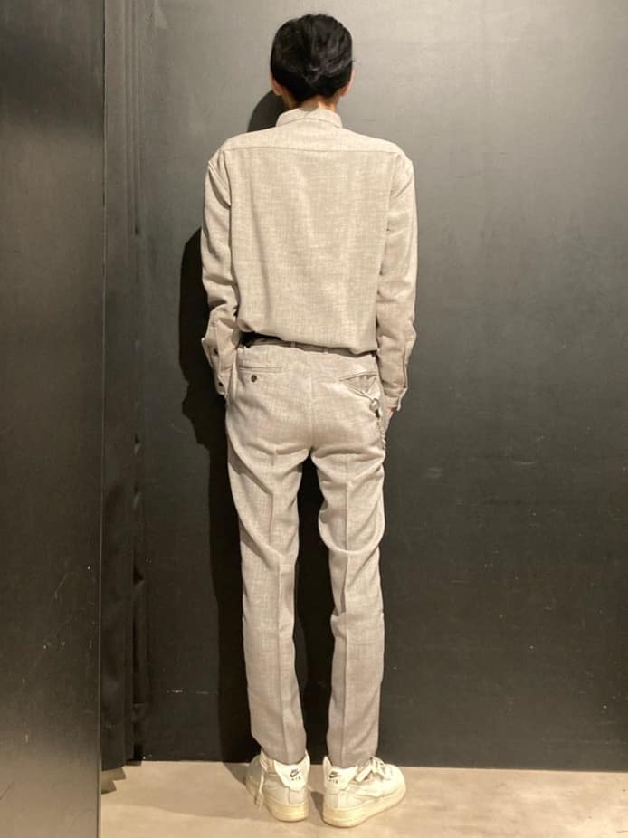538961276さんの「THE SHOP TK｜◆リネンライクレギュラーカラーシャツ セットアップ可」を使ったコーディネート