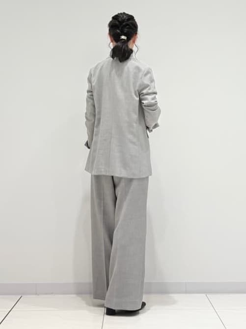 kayoさんの「INDIVI｜【洗える／セットアップ可能】凹凸ストレッチ素材ダブルジャケット」を使ったコーディネート