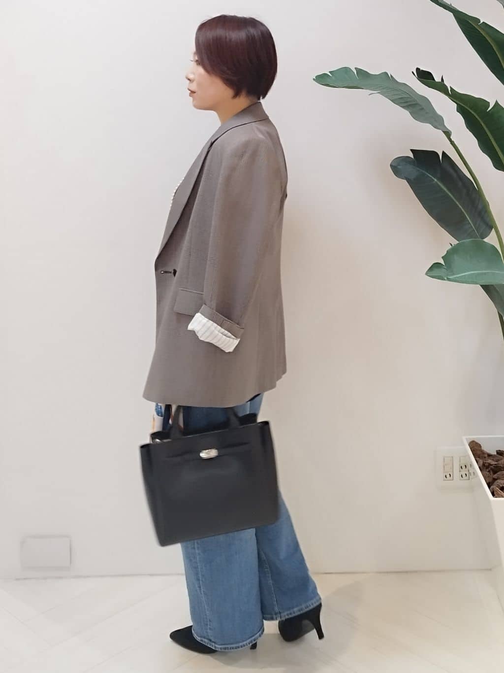 s u g iさんの「UNTITLED｜【セットアップ可】ウールライク ダブルブレストジャケット」を使ったコーディネート
