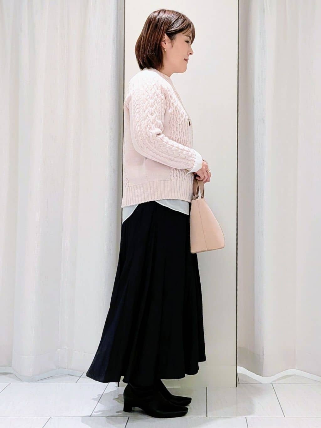 Onumaさんの「UNTITLED｜【洗える】スポンディッシュ ケーブル柄ニット」を使ったコーディネート