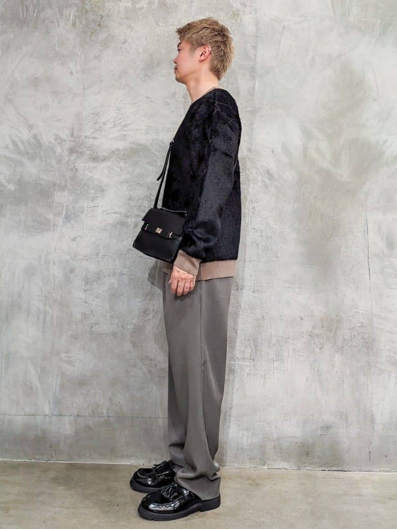 daiさんの「THE SHOP TK｜【ふんわり心地いい肌触り】　ダイヤ柄シャギーニット」を使ったコーディネート