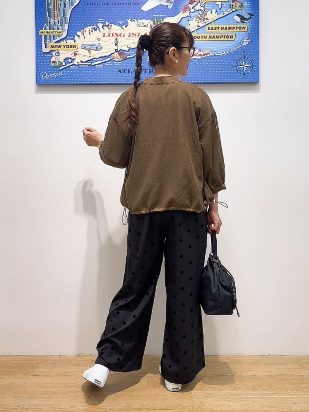 Yasucoさんの「Dessin｜【洗える】メッシュシアージャケット」を使ったコーディネート