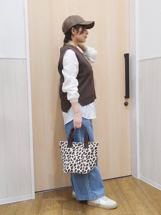 たぐちゃんさんの「SHOO･LA･RUE｜【セットアップ可/S-LL】リボン付き イージーワイドデニムパンツ」を使ったコーディネート