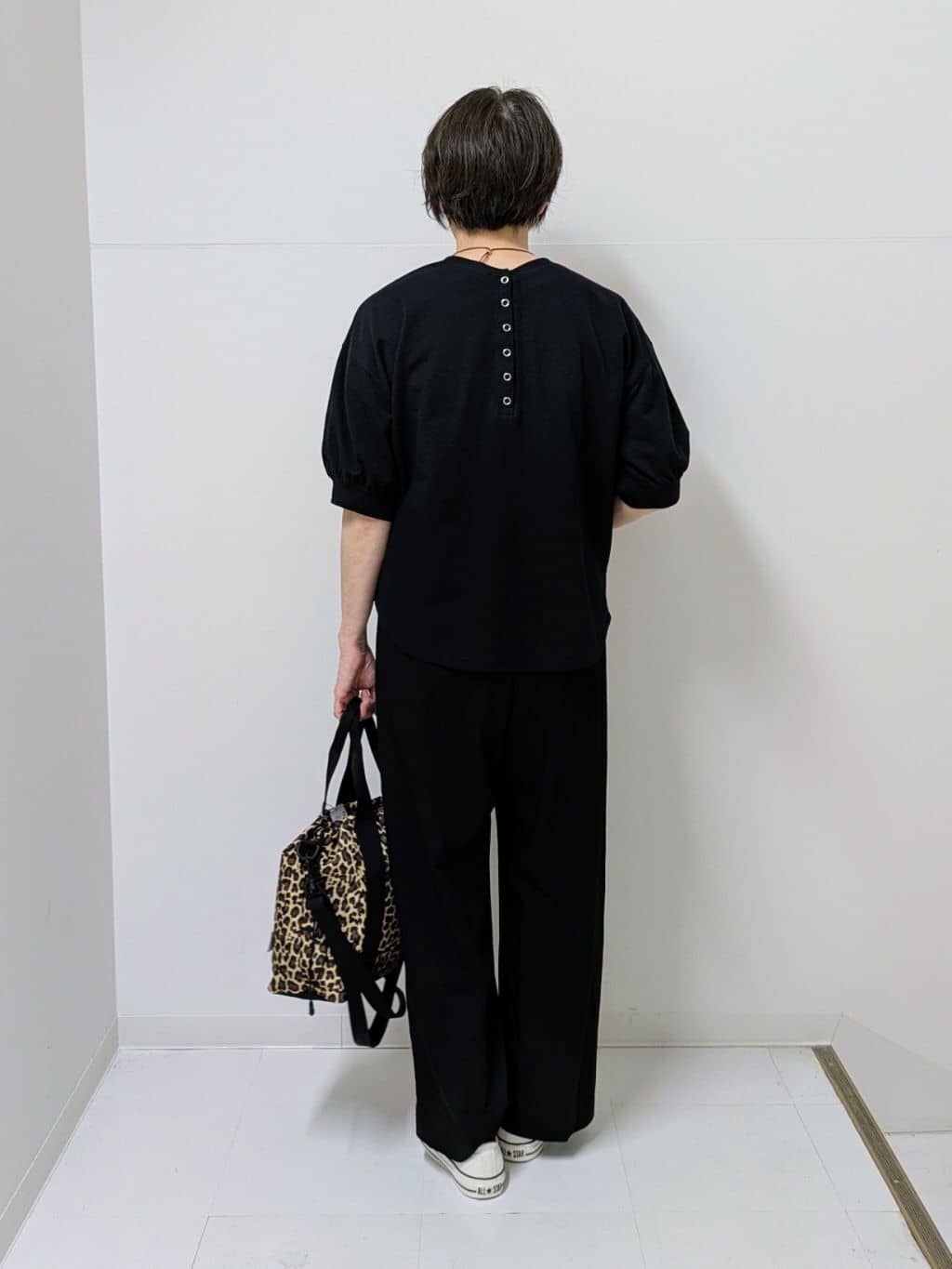 Asaさんの「Dessin｜【360度可愛い/前後2WAY/洗える】ライトコットンヘンリーカットソー」を使ったコーディネート