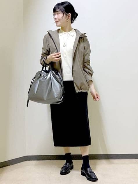  beni_gingerさんの「Reflect｜【透けにくい◎】衿付き七分袖ニット」を使ったコーディネート