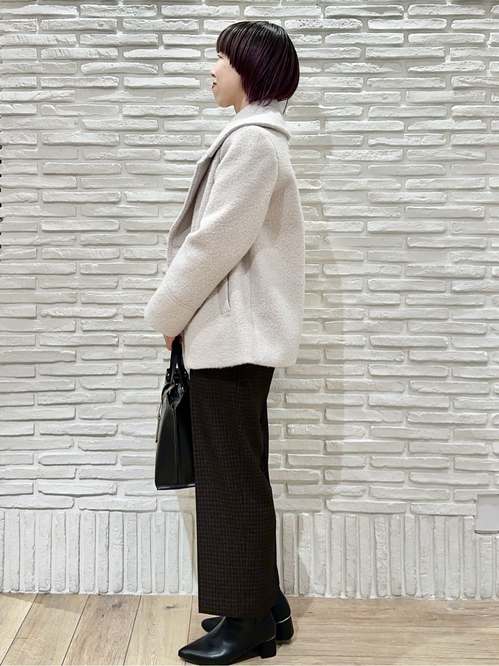 Hana...eさんの「index｜カルゼツイードストレッチワイドパンツ【洗濯機OK／防シワ／イージーアイロン／抗ピル】」を使ったコーディネート
