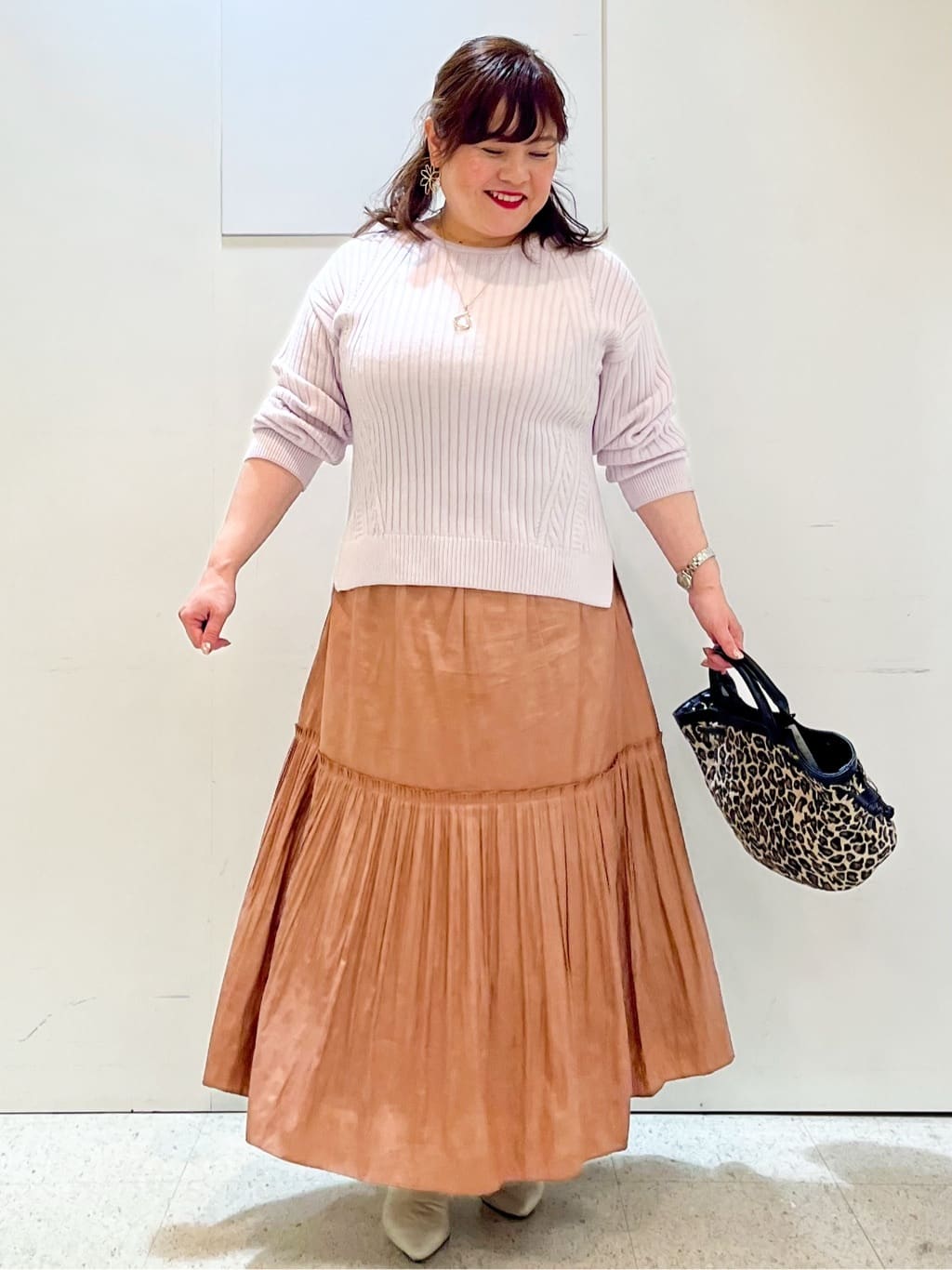 kimmyさんの「Reflect｜【ゆったり着られる◎】ワイドリブニットプルオーバー」を使ったコーディネート