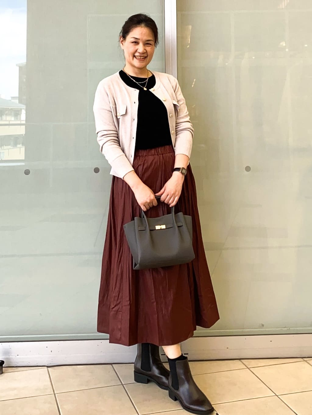 Jeanさんの「OPAQUE.CLIP｜フロッキーチュールTシャツ【洗濯機洗い可】」を使ったコーディネート