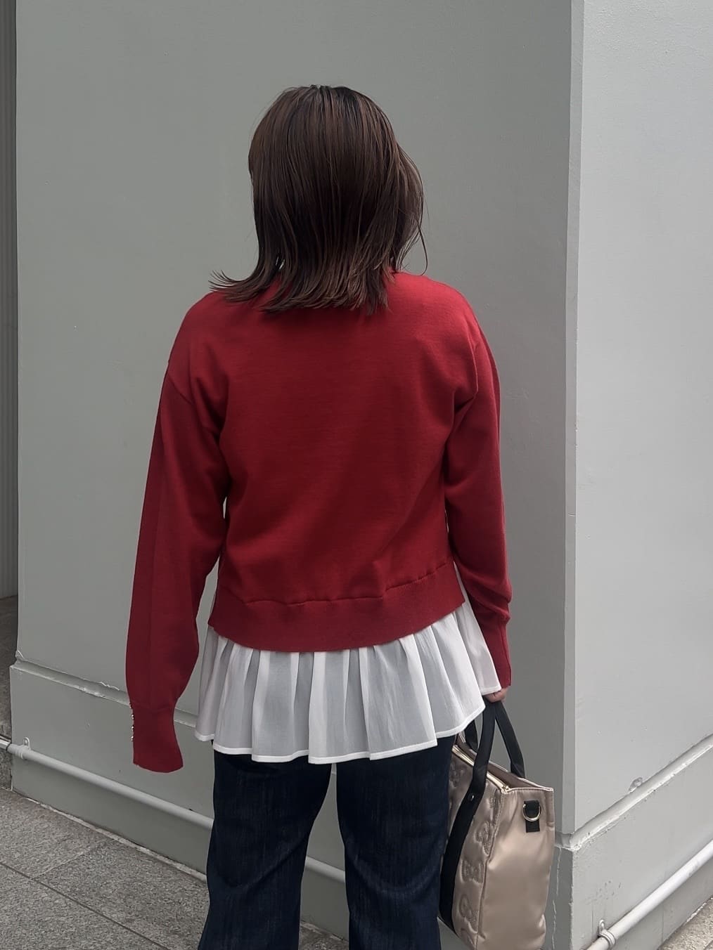 ちびゆきさんの「grove｜【美シルエット/選べる着丈】大人のためのソフトフレアーデニム」を使ったコーディネート
