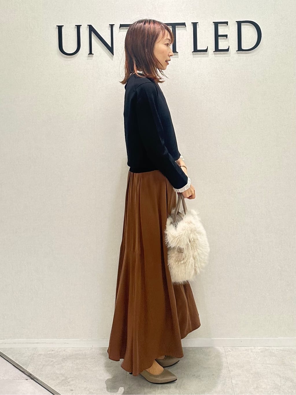 Miwaさんの「UNTITLED｜【アンサンブル可/薄手】ベーシッククルーネックカーディガン」を使ったコーディネート