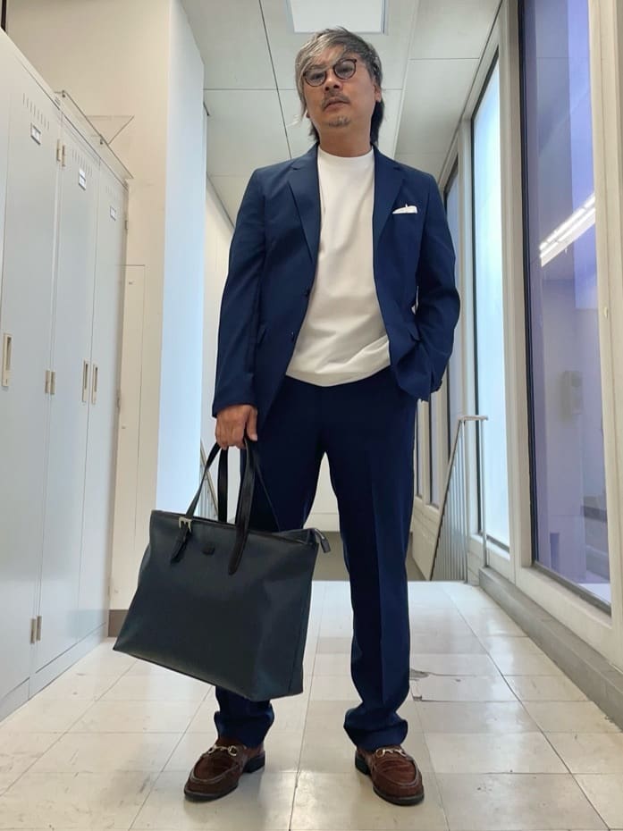 MAKOTO AIさんの「TAKEO KIKUCHI｜【COOL CITY WEAR】アーバンクール ジャケット /接触冷感・吸水速乾」を使ったコーディネート