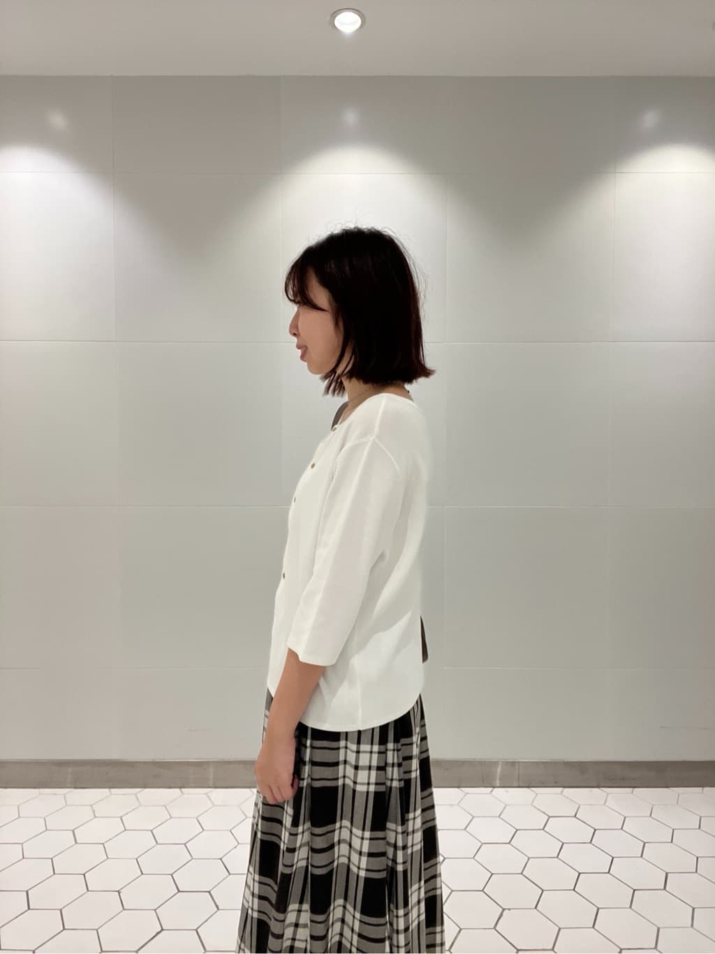 Makinoさんの「Dessin｜【UVカット/洗える】2WAY五分袖カーディガン」を使ったコーディネート