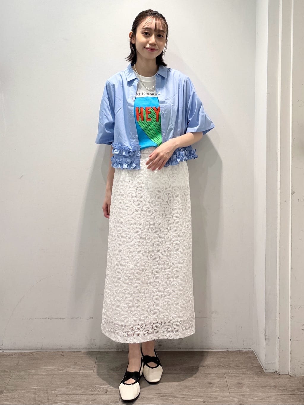 ぶまりんさんの「OPAQUE.CLIP｜【Pontre Studio／ポンレストゥディオ】別注グラフィックTシャツ」を使ったコーディネート