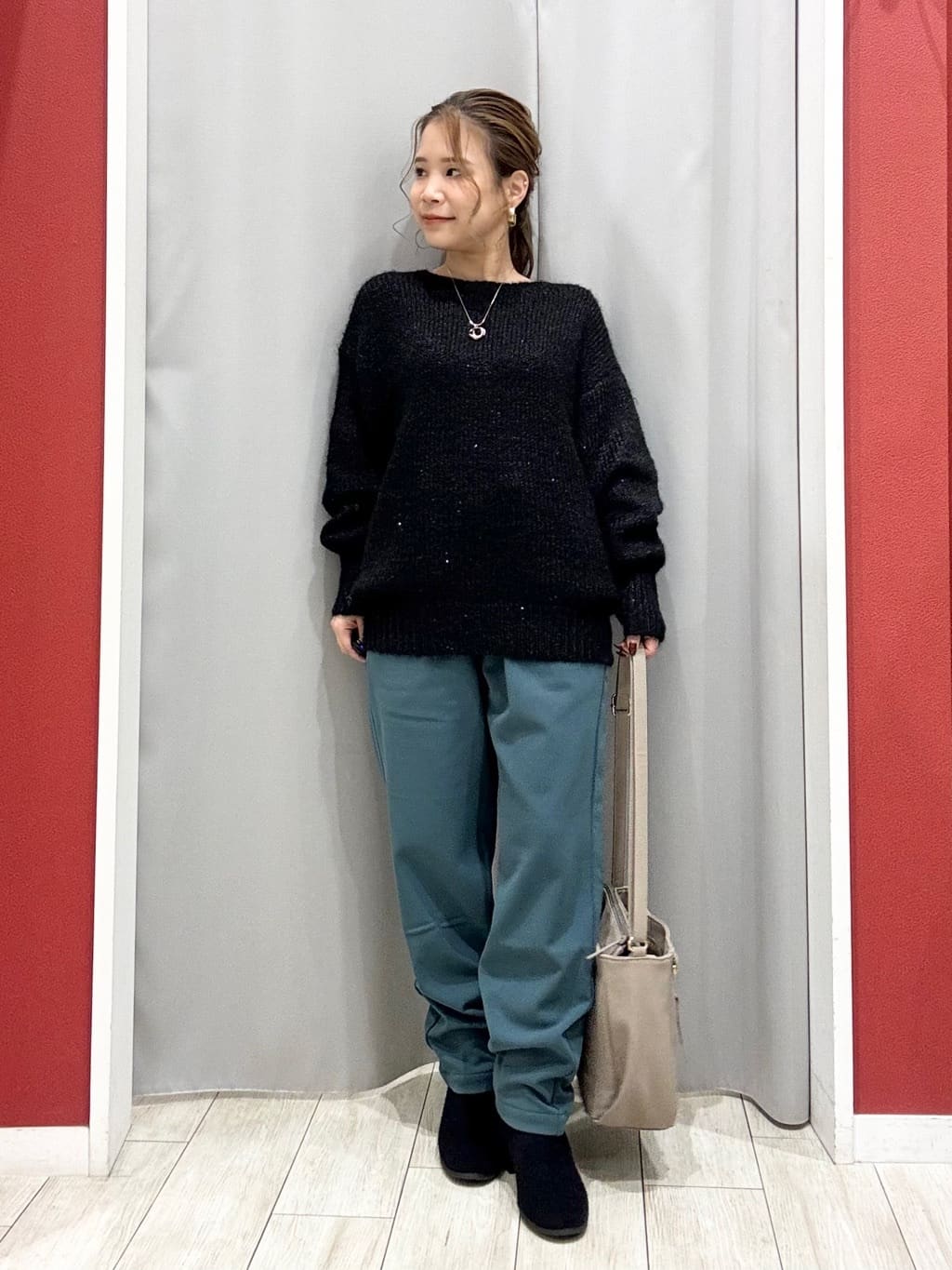 shioさんの「SHOO･LA･RUE｜【S-LL/股上深め】裏起毛スマートイージーパンツ」を使ったコーディネート