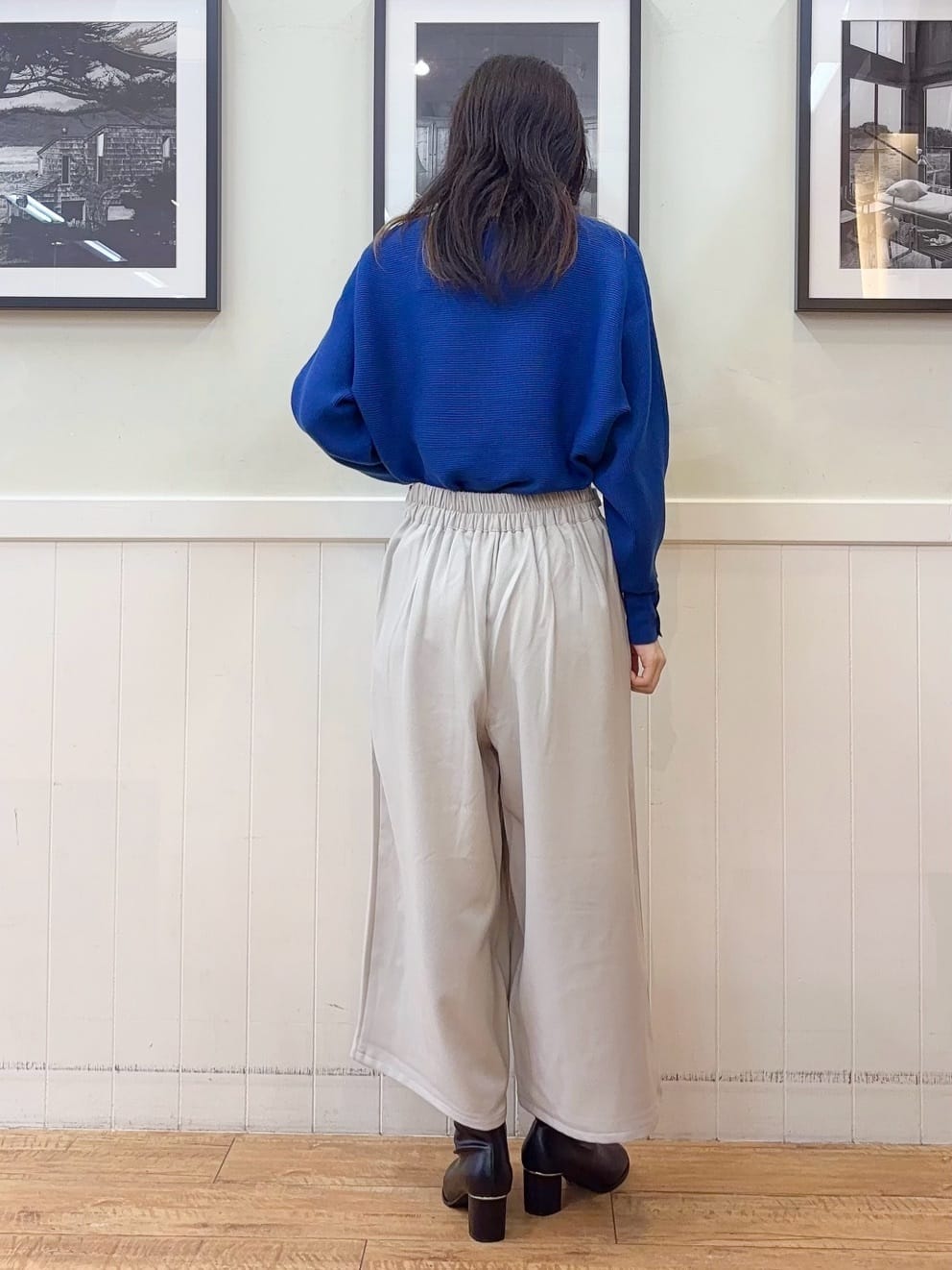 えぬさんの「SHOO･LA･RUE｜ウエストまわりをすっきり魅せる デザインガウチョパンツ」を使ったコーディネート