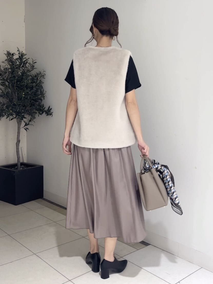 shioriさんの「INDIVI｜ミンク調フェイクファージレ」を使ったコーディネート