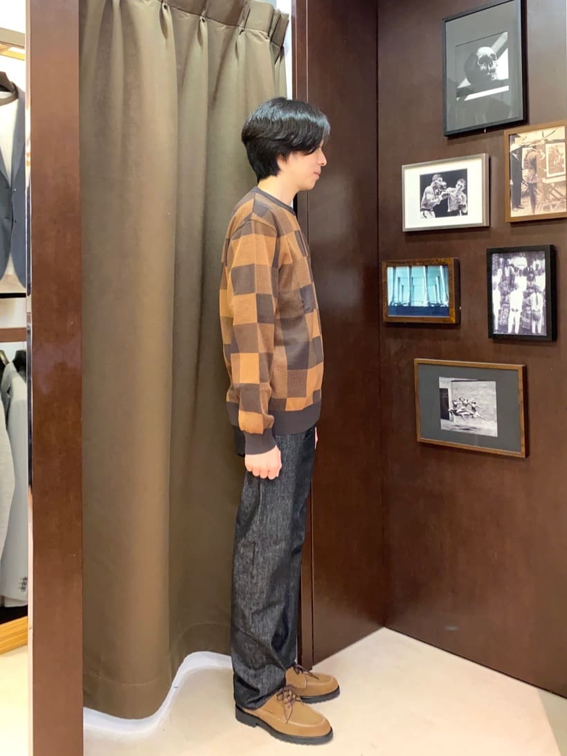コバヤシさんの「TAKEO KIKUCHI｜【モンスターストレッチ】日本製 ワンウォッシュ デニムパンツ」を使ったコーディネート
