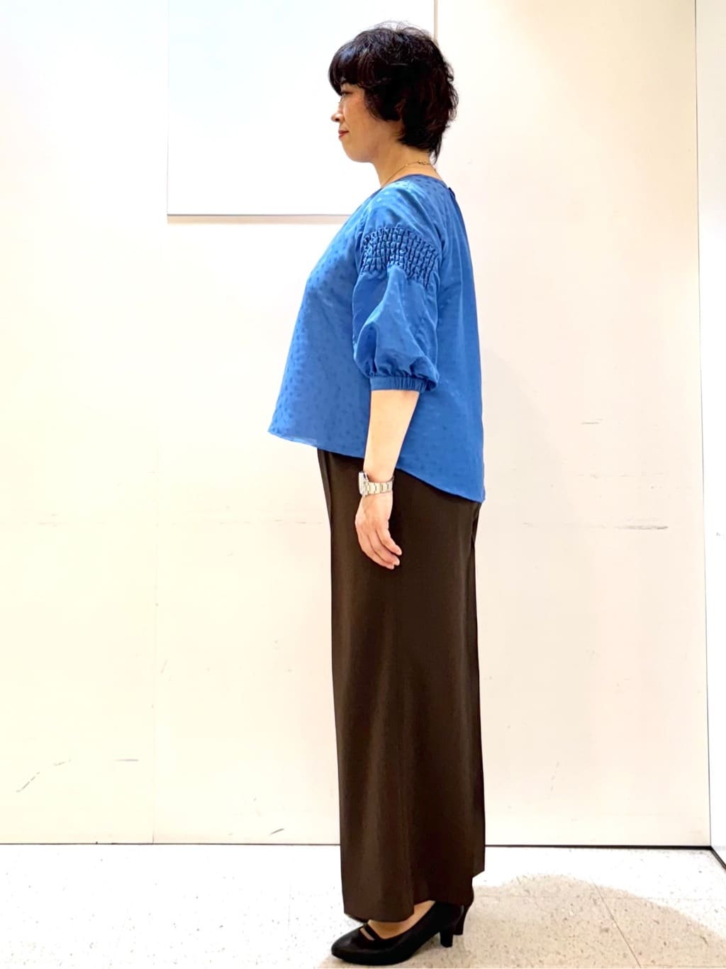 ヤスコさんの「Reflect｜【一枚で着映える◎】レオパード風ジャカードブラウス」を使ったコーディネート